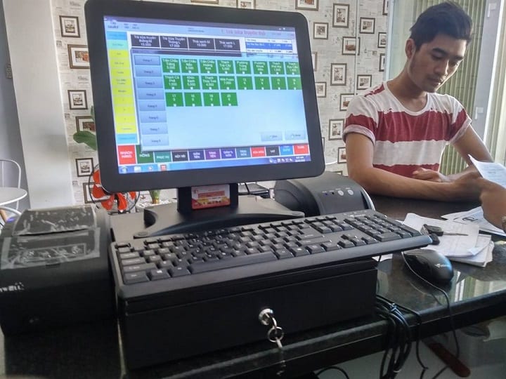 Máy tính tiền tại Hà Nội cho Trà Sữa