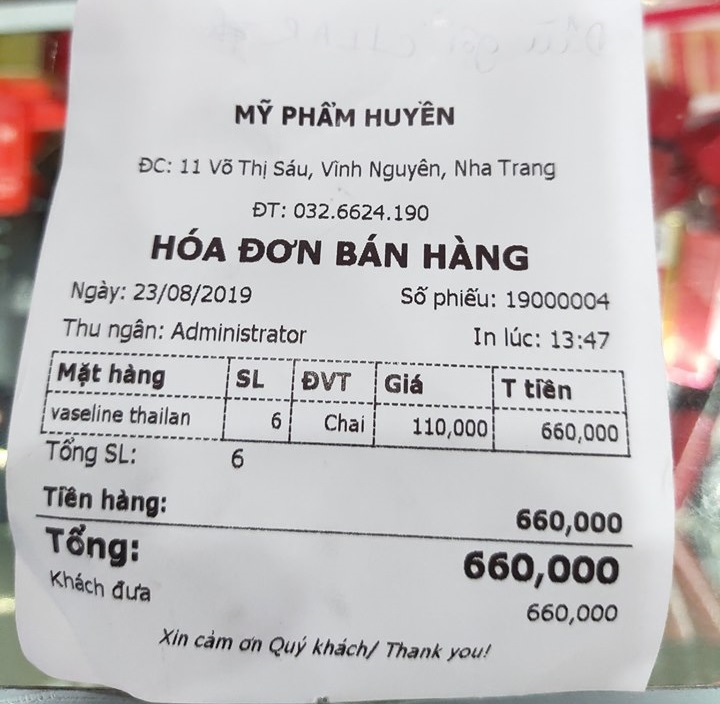 Máy Tính Tiền Mỹ Phẩm Tại Nha Trang - 4